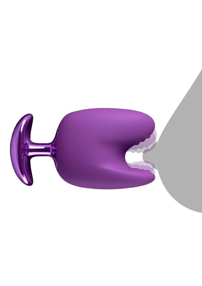 Fantasy For Her Luv Bites Rechargeable Silicone Stimulator - Purple