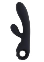 Black Magic Rechargeable Silicone Rabbit Vibrator - Black