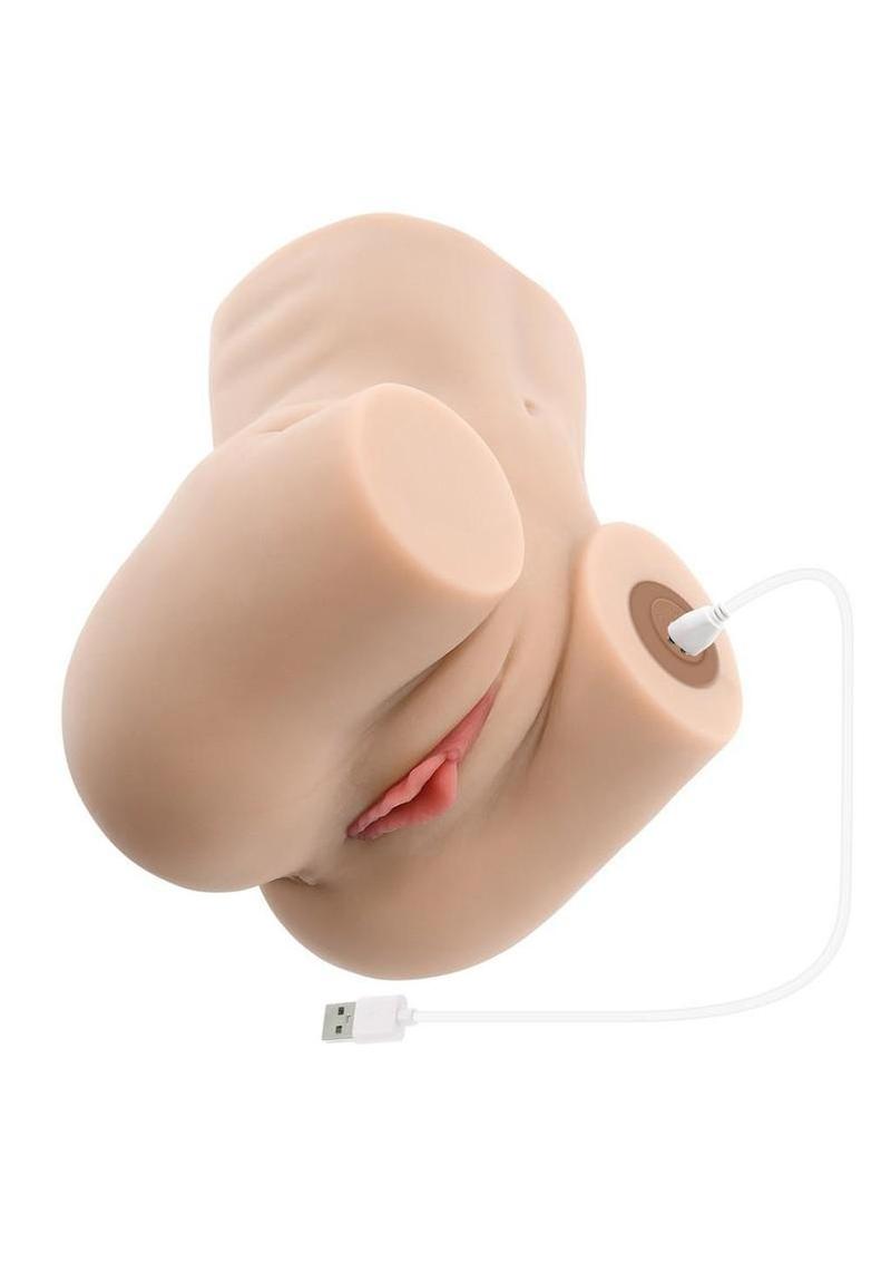 Zero Tolerance Rock My World Rechargeable Thrusting Stroker - Pussy - Vanilla