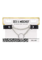 Sex & Mischief Shadow Day Collar - Black/Silver