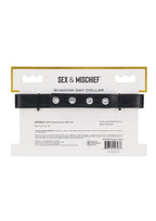 Sex & Mischief Shadow Day Collar - Black/Silver