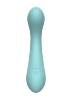 Swan Curve Rechargeable Silicone G-Spot Vibrator - Teal