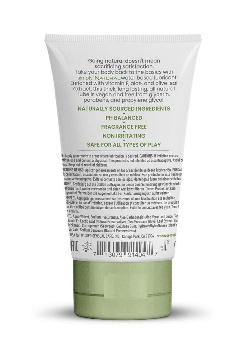Wicked Simply Natural Water Based Gel 4oz