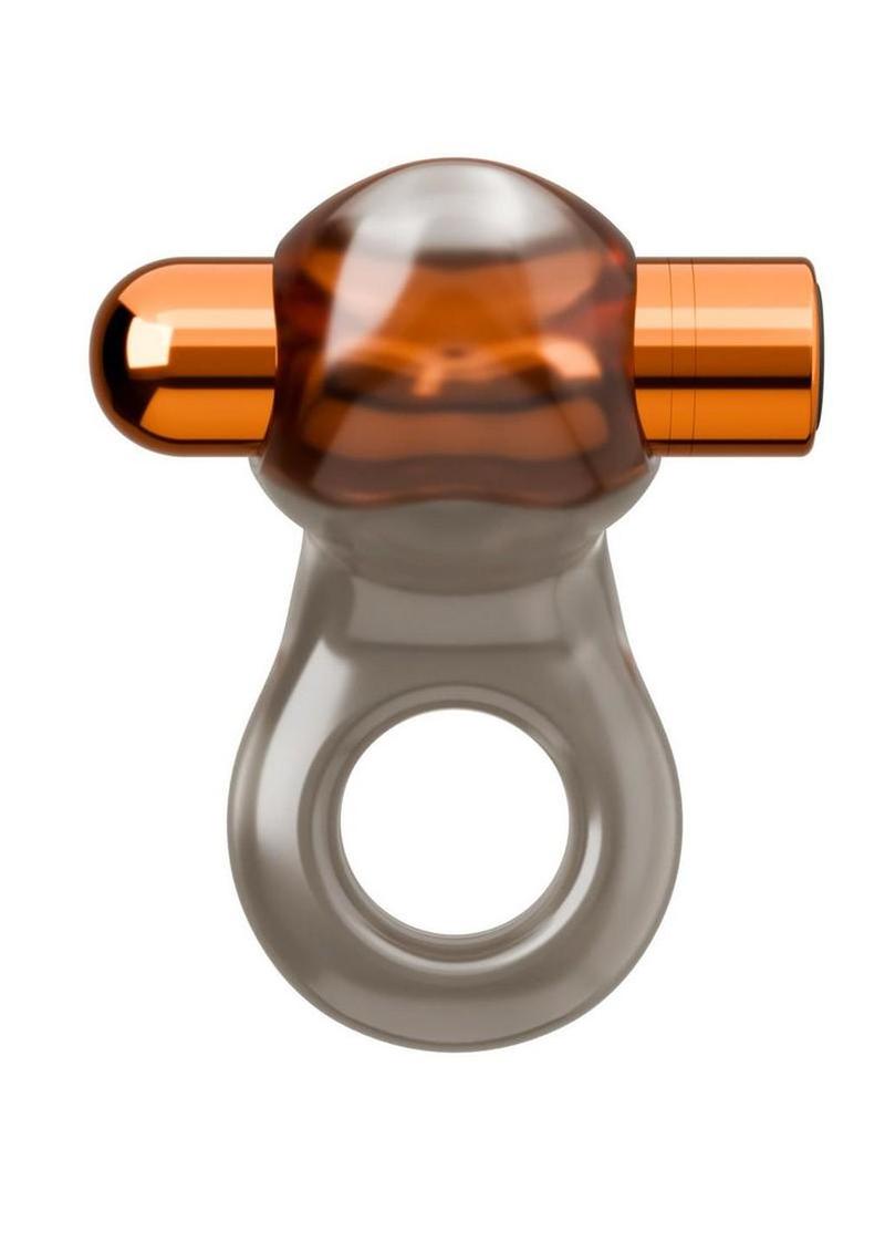 Stay Hard Vibrating Rechargeable Cock Ring Set with Studded Sleeve - Multicolor