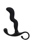OptiMALE Zig Zag Silicone Prostate Massager - Black
