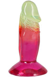Crystal Jellies Dildo 4.5in - Rainbow