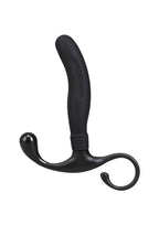 OptiMALE Smooth Silicone Prostate Massager - Black