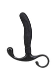 OptiMALE Smooth Silicone Prostate Massager - Black
