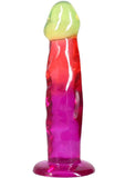 Crystal Jellies Dildo 7.5in - Rainbow