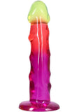 Crystal Jellies Dildo 7.5in - Rainbow