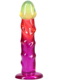 Crystal Jellies Dildo 7.5in - Rainbow