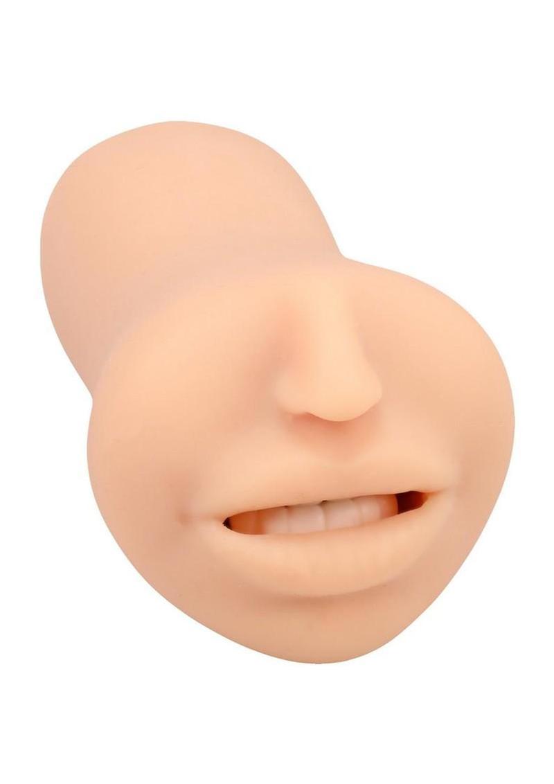 Super Sucker Cum Guzzler Ultraskyn Masturbator - Mouth - Vanilla