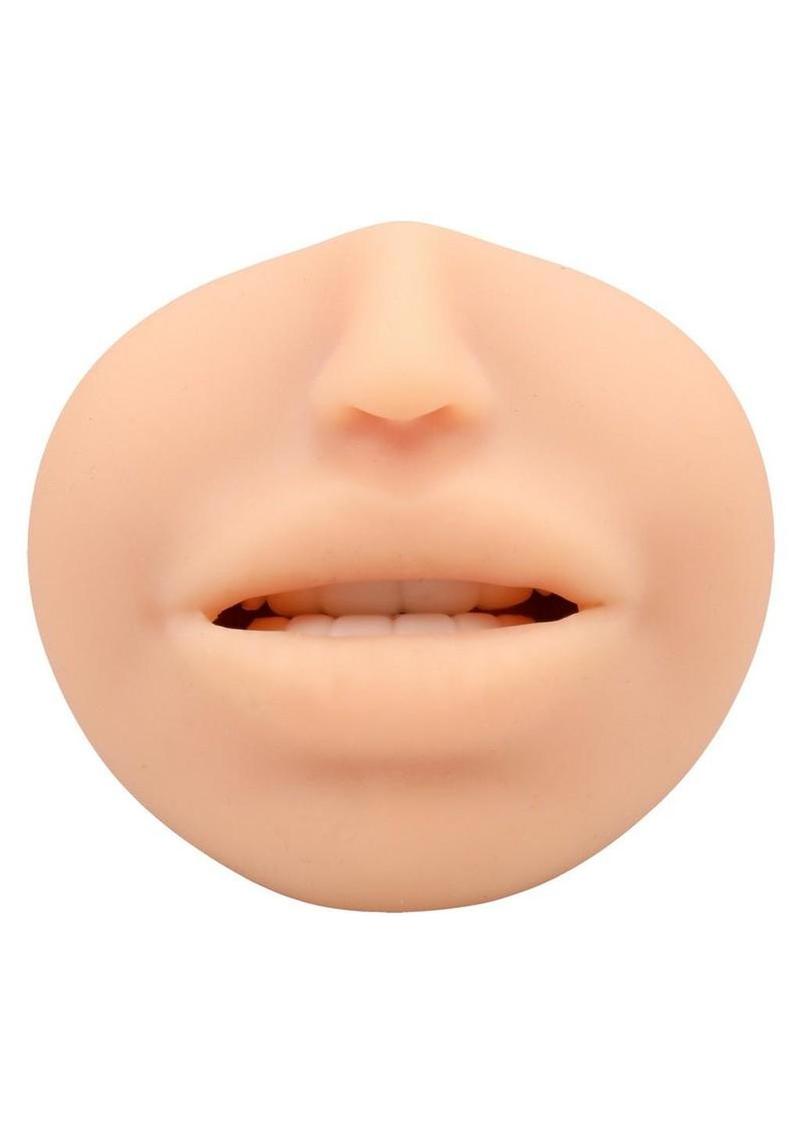 Super Sucker Cum Guzzler Ultraskyn Masturbator - Mouth - Vanilla