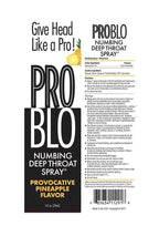 ProBlo Numbing Deep Throat Spray 1oz - Pineapple