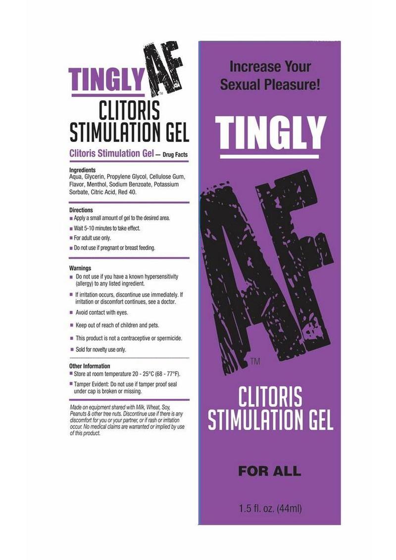 Tingly AF Clitoral Stimulation Gel 1.5oz
