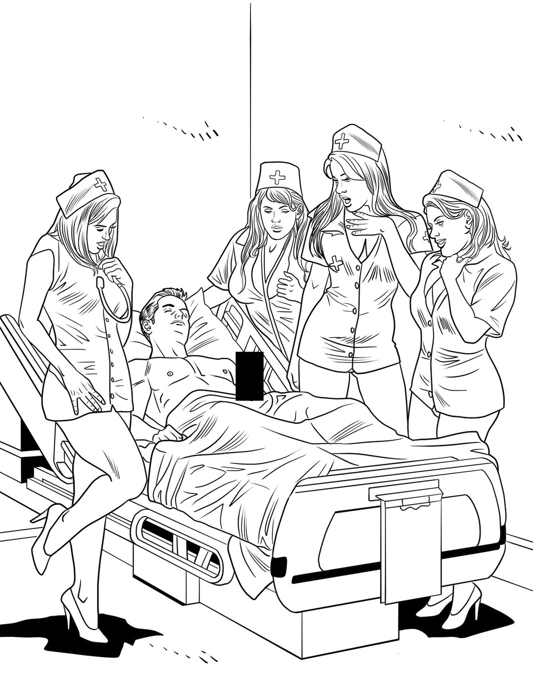Xxx Nurses Coloring Book