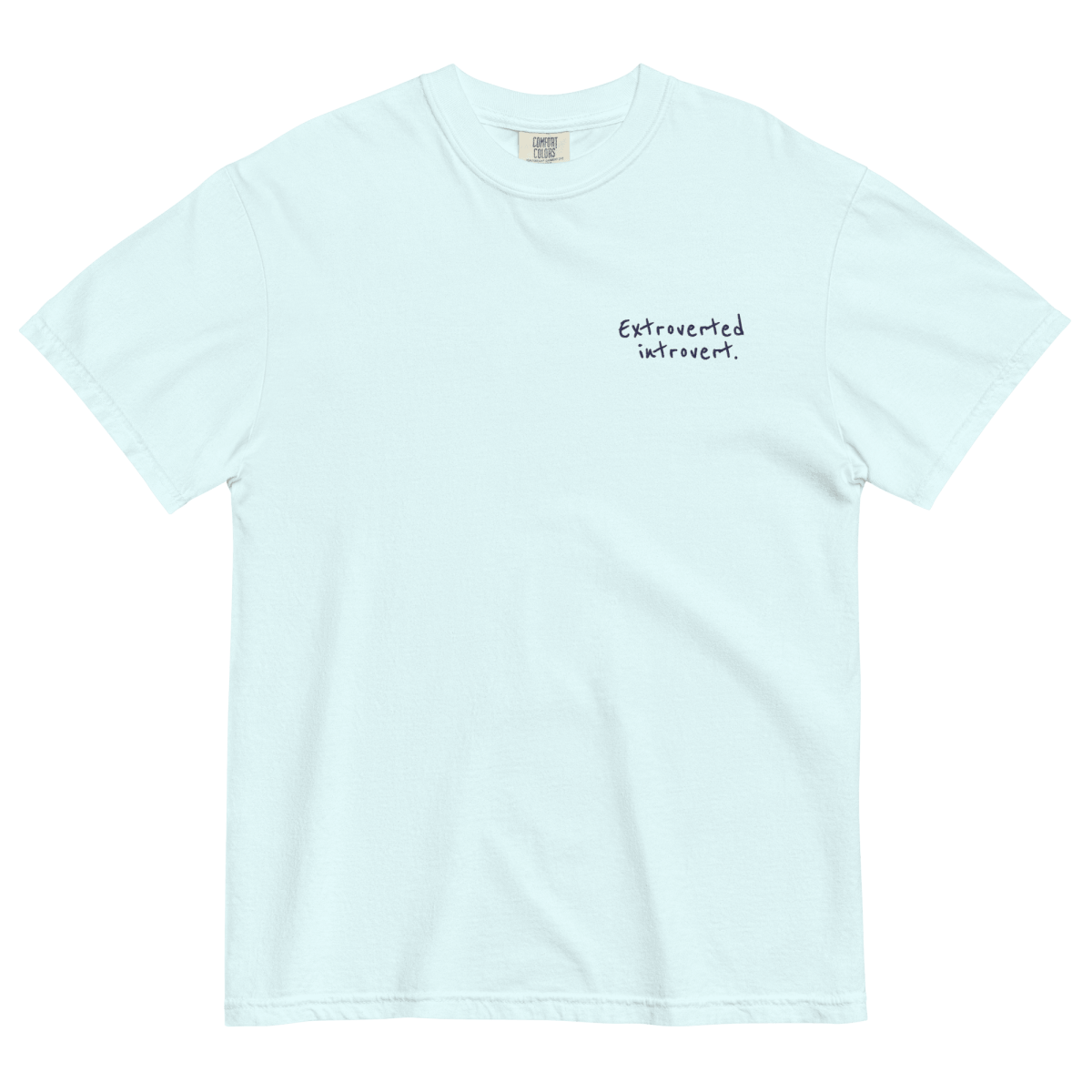 Extroverted Introvert Embroidered Shirt