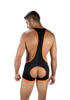 Envy Menswear Flex Open Back Singlet - Black