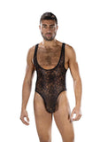 Envy Menswear Nocturnal Bloom Bodysuit - Black