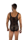 Envy Menswear Nocturnal Bloom Bodysuit - Black