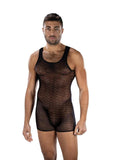 Envy Menswear Diamond Knight Romper - Black