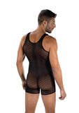 Envy Menswear Diamond Knight Romper - Black