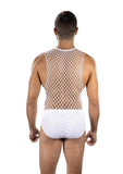 Envy Menswear Full Effect Fishnet (2 Piece) - White