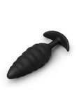 B-Vibe Twist Texture Silicone Plug - Black