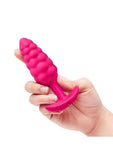 B-Vibe Bump Textured Silicone Plug - Pink