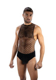 Envy Menswear Full Effect Fishnet (2 Piece) - Black
