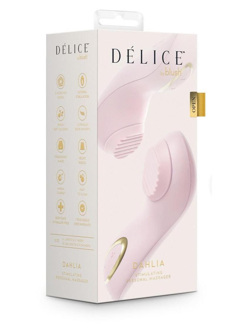 Delice Dahlia Rechargeable Silicone Stimulating Personal Massager - Pink