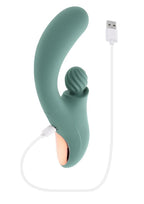 Spiral Charm Rechargeable Silicone Clitoral Stimulator - Green