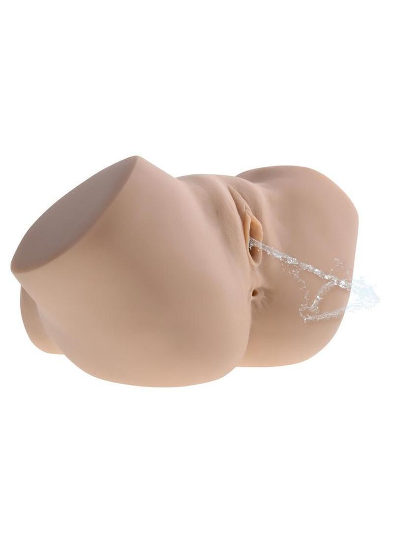 Squirt For Me Sasha Grey Movie & Realistic Squirting Stroker - Pussy/Ass - Vanilla