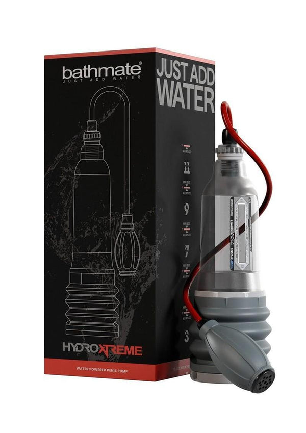 HydroXtreme7 Wide Boy Penis Pump Only - Clear/Gray