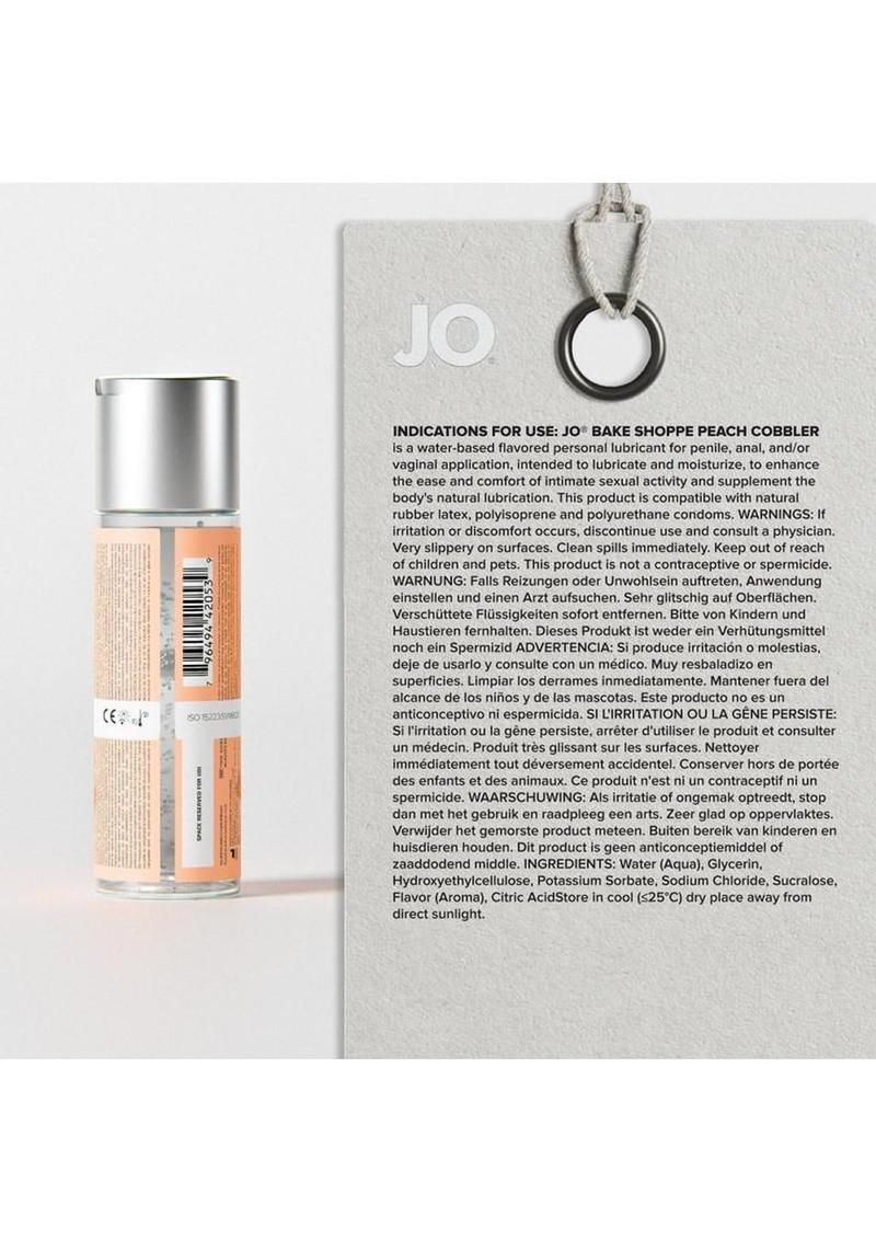 JO Bake Shoppe Flavored Lubricant Peach Cobbler 2oz