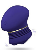 The Blush Collection Riana Rechargeable Silicone Clitoral Stimulator - Royal Indigo