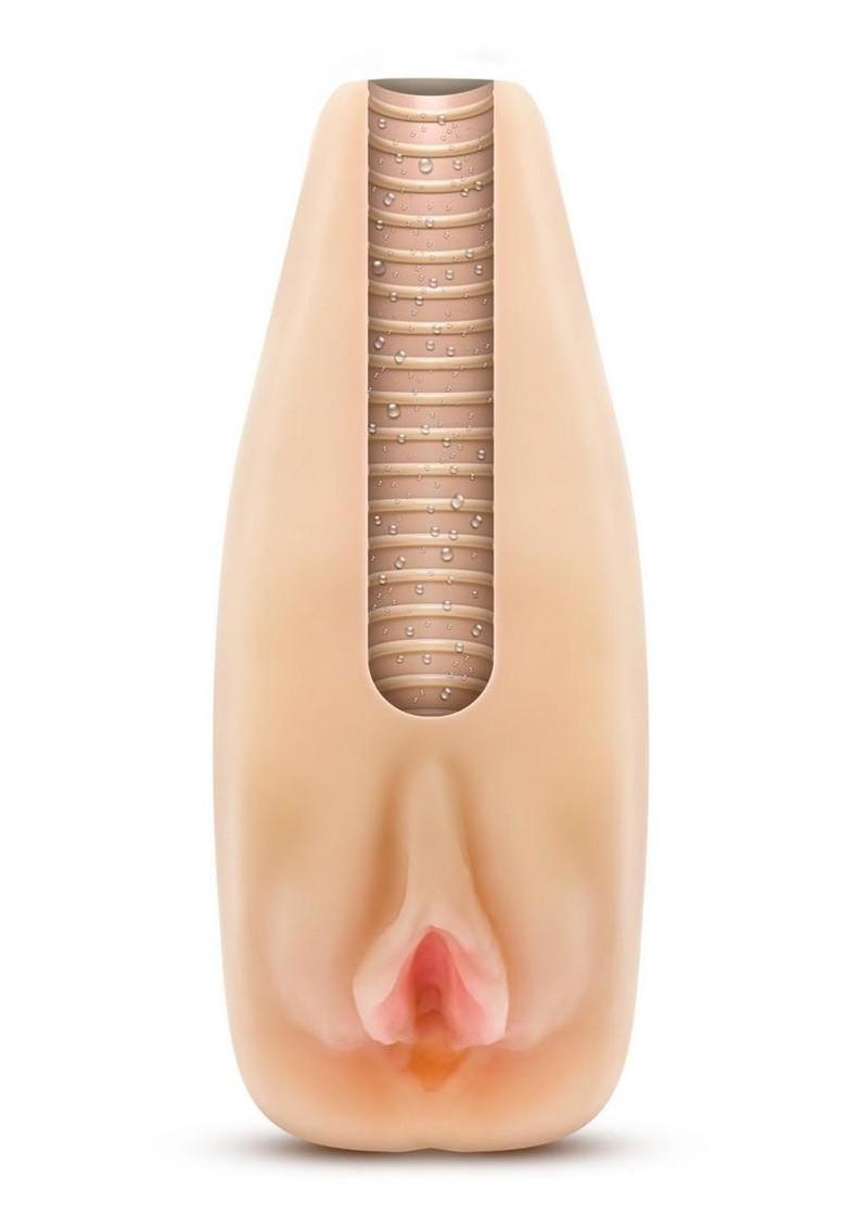 EnLust Sabrina Male Masturbator with Bullet Vibrator - Pussy - Vanilla