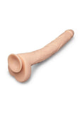 B-Vibe Bone Dildo with Balls and Suction Cup 17in - Vanilla