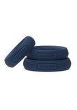 Svakom Triooo Silicone Cock Ring Set (3 Piece) - Blue
