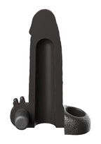 Fantasy X-Tensions Vibrating Real Feel Extension with Rechargeable Bullet 2in - Black