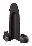 Fantasy X-Tensions Vibrating Real Feel Extension with Rechargeable Bullet 2in - Black