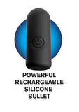 Fantasy X-Tensions Vibrating Real Feel Extension with Rechargeable Bullet 2in - Black