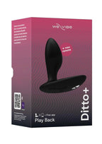 We-Vibe Ditto+ Vibrating Butt Plug - Satin Black