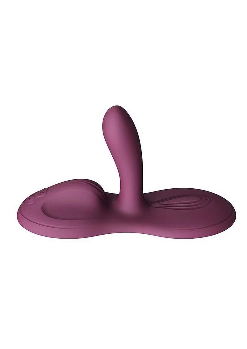 Zalo Flora Rechargeable Silicone App Compatible Smart Vibrating Pad - Purple