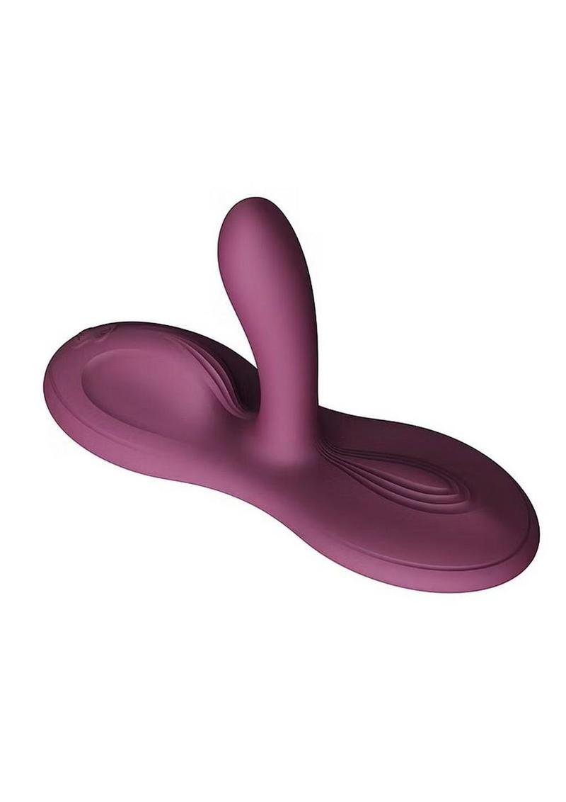 Zalo Flora Rechargeable Silicone App Compatible Smart Vibrating Pad - Purple
