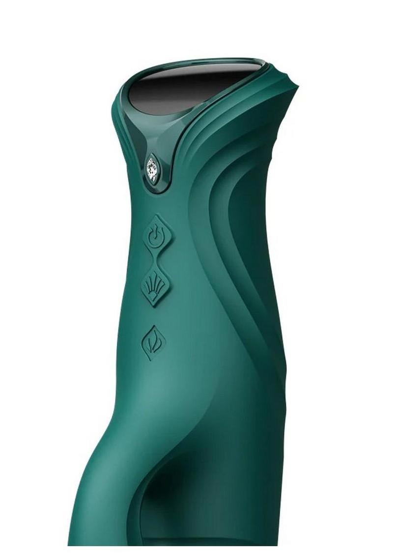 Zalo Mose 2 Rechargeable Silicone App Compatible G-Spot Rabbit Thruster - Green