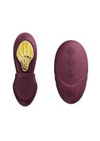 Zalo Aya Rechargeable Silicone Wearable Vibrator - Purple/Gold