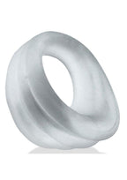 Hunkyjunk Expander Slimmer Scoop Style Silicone Cockring - Clear Steam
