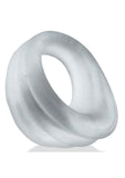 Hunkyjunk Expander Slimmer Scoop Style Silicone Cockring - Clear Steam