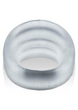 Hunkyjunk Expander Slimmer Scoop Style Silicone Cockring - Clear Steam